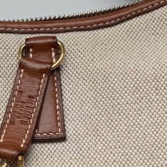 Hermes Trim  II Leather and Toile Shoulder Bag - Picture 5 of 5